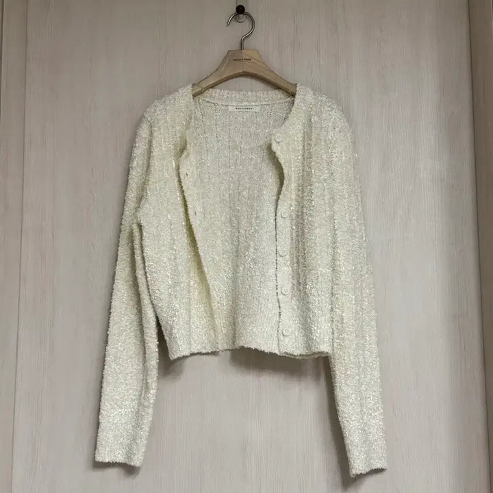 [BUNJANG] Ivory Tweed Cardigan / 아이보리 트위드 가디건