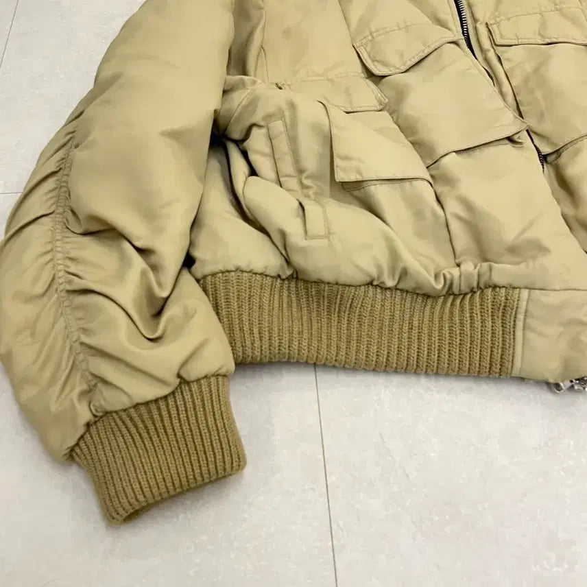 [BUNJANG] IEY 4-Pocket Bomber Jacket Beige / IEY 4 pocket bomber jacket beige