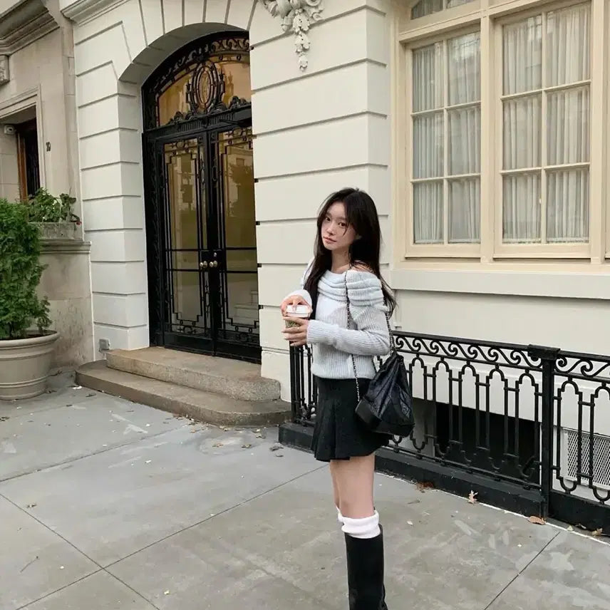 [BUNJANG] Leeds Breeze Charcoal Skirt / 리즈leeds 브리즈 스커트 차콜