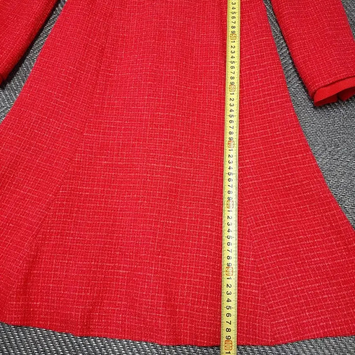 [BUNJANG] It MICHAA Red Tweed Dress / 잇미샤 빨간색 트위드 원피스