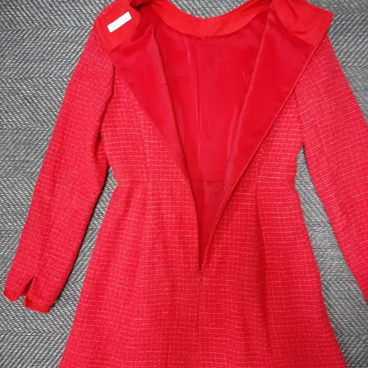 [BUNJANG] It MICHAA Red Tweed Dress / 잇미샤 빨간색 트위드 원피스