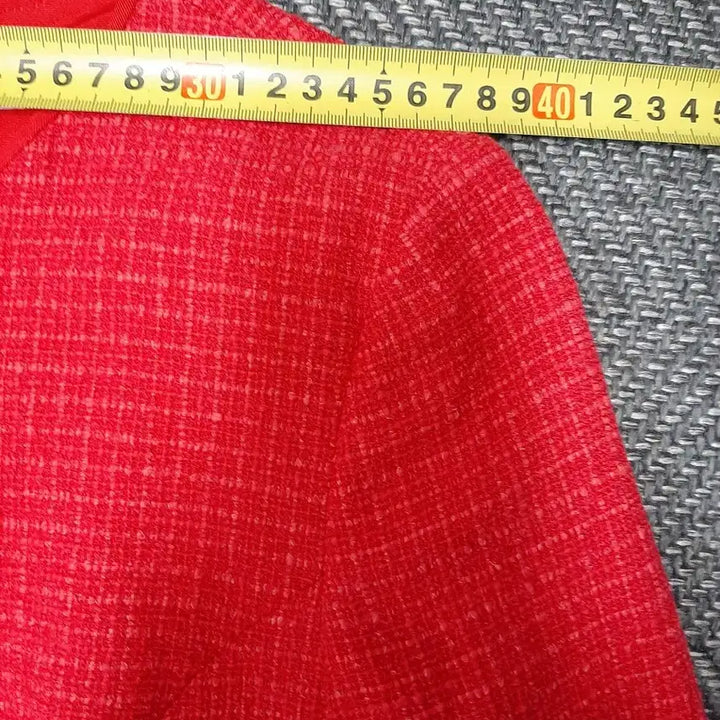[BUNJANG] It MICHAA Red Tweed Dress / 잇미샤 빨간색 트위드 원피스