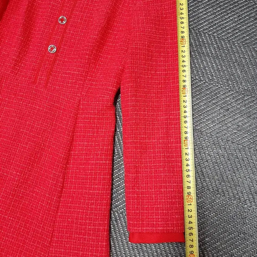 [BUNJANG] It MICHAA Red Tweed Dress / 잇미샤 빨간색 트위드 원피스