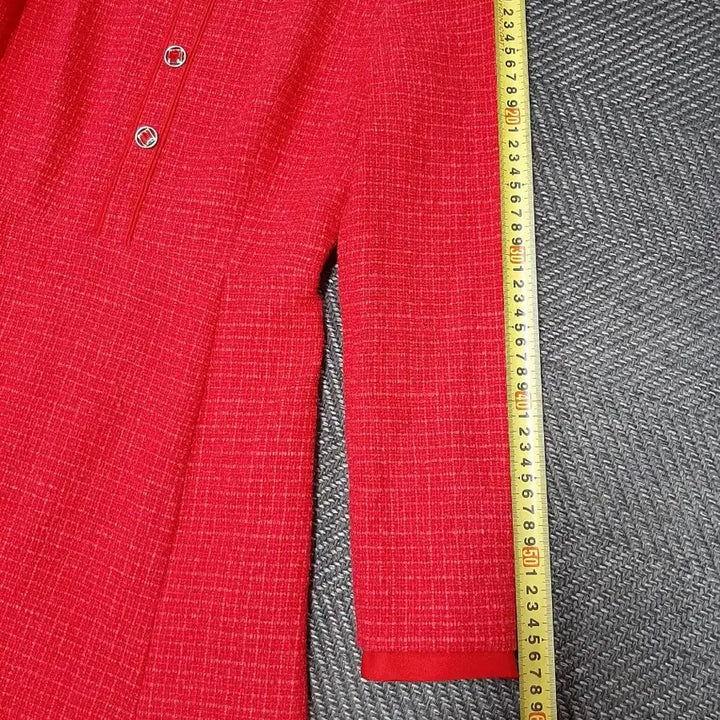 [BUNJANG] It MICHAA Red Tweed Dress / 잇미샤 빨간색 트위드 원피스