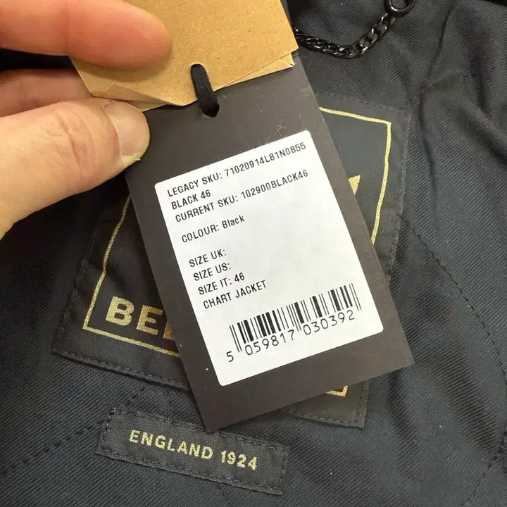 [BUNJANG] Belstaff Chart A-2 Leather Jacket / (새제품/IT46) 벨스타프 쉬어링카라 Chart A-2레더 자켓