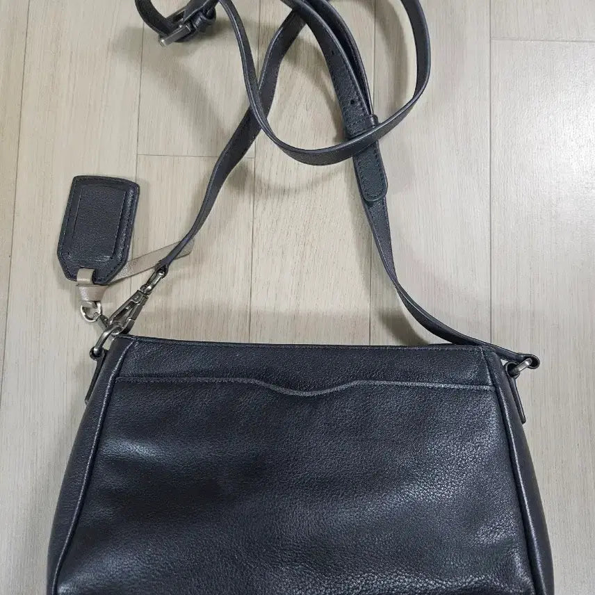[BUNJANG] SAMSONITE Leather Crossbody Bag / [SAMSONITE] 샘소나이트 가죽 크로스백 짙은회색