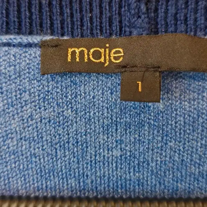 [BUNJANG] Maje Blue Knit Vest / 마쥬(90~95)  블루 니트 베스트