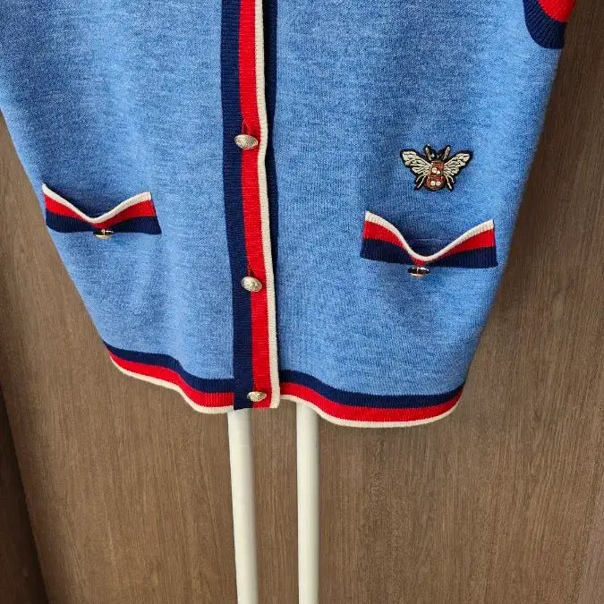 [BUNJANG] Maje Blue Knit Vest / 마쥬(90~95)  블루 니트 베스트