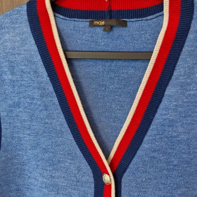 [BUNJANG] Maje Blue Knit Vest / 마쥬(90~95)  블루 니트 베스트