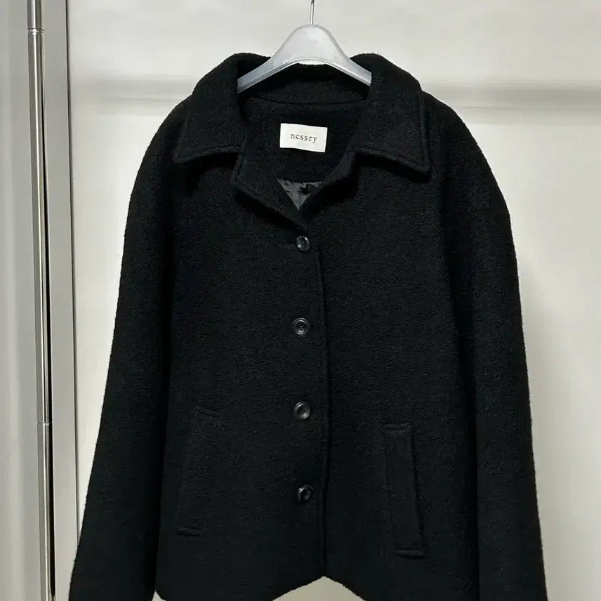 [BUNJANG] Necessary High Neck Short Coat / 네세서리 하이넥 숏코트