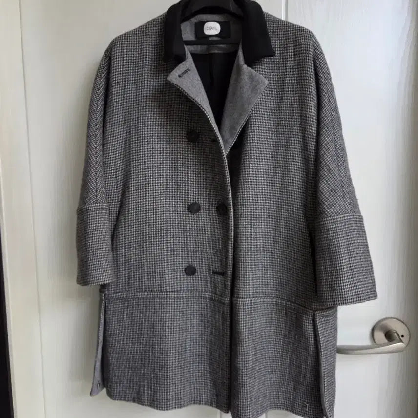 [BUNJANG] DEWL Houndstooth Check Coat / DEWL 하운드투스 체크 코트