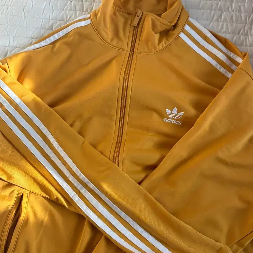 [BUNJANG] Adidas Track Top Jersey (Yellow) / 아디다스 삼선 트랙탑 져지 노란색