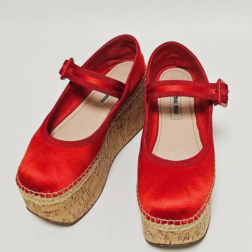 [BUNJANG] Miu Miu Red Mary Jane Shoes / [정품] 미우미우(MIU MIU) 레드 메리제인 슈즈