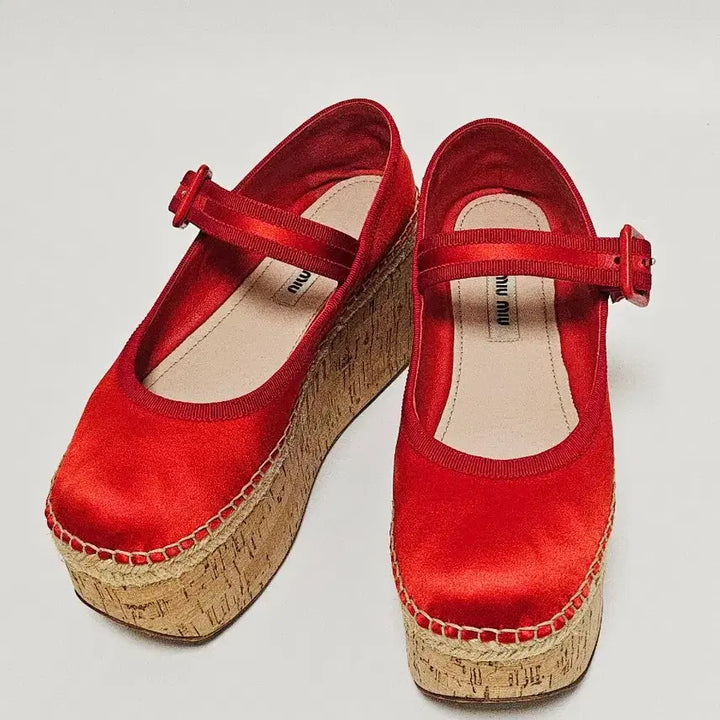 [BUNJANG] Miu Miu Red Mary Jane Shoes / [정품] 미우미우(MIU MIU) 레드 메리제인 슈즈