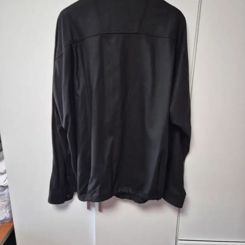 [BUNJANG] Junji Black Wool Coach String Shirt (Size 50) / 준지 블랙 울 코치 스트링 셔츠 50사이즈