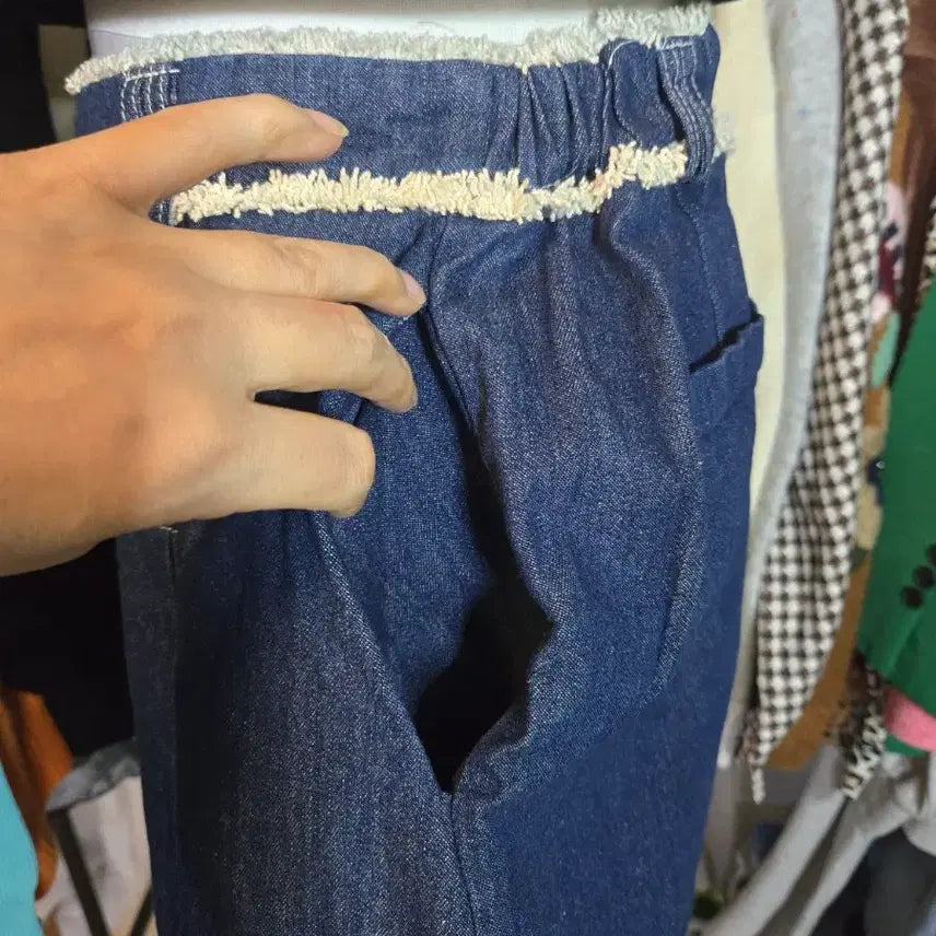 [SOLD OUT] 데님 크롭 상의 + 플리츠 반바지 세트