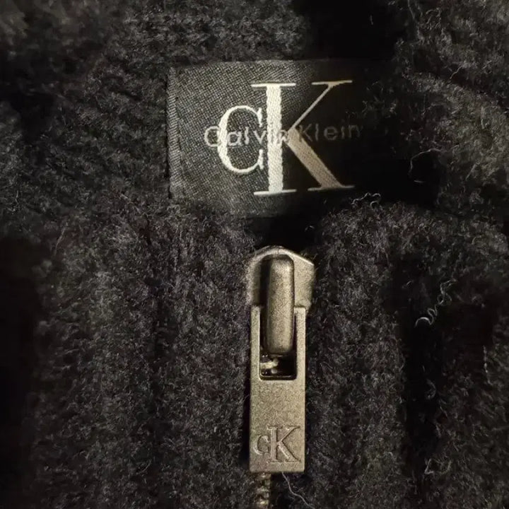 [BUNJANG] CK Full Zip Knit / ck 풀집 니트