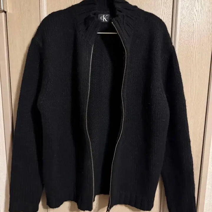 [BUNJANG] CK Full Zip Knit / ck 풀집 니트
