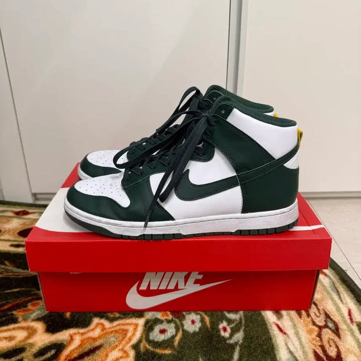 [BUNJANG] Nike Dunk High Noble Green Sneakers / 덩크하이 노블그린 280 풀박