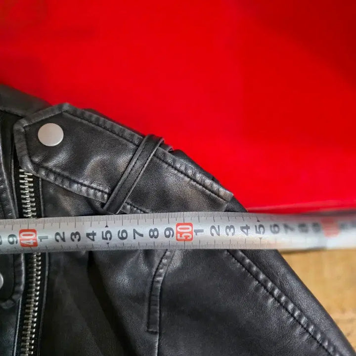 [BUNJANG] Gray Leather Jacket / 그레이 가죽자켓