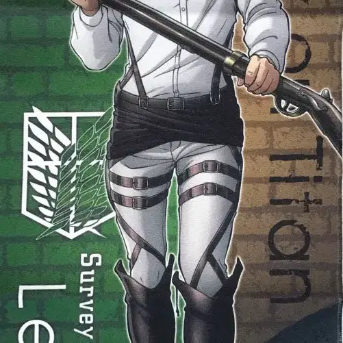 [BUNJANG] Attack on Titan Levi Full Body Towel Poster / 희귀)진격의 거인 리바이 전신 타올 포스터 태피 고전 쿠지 원화 제일복권
