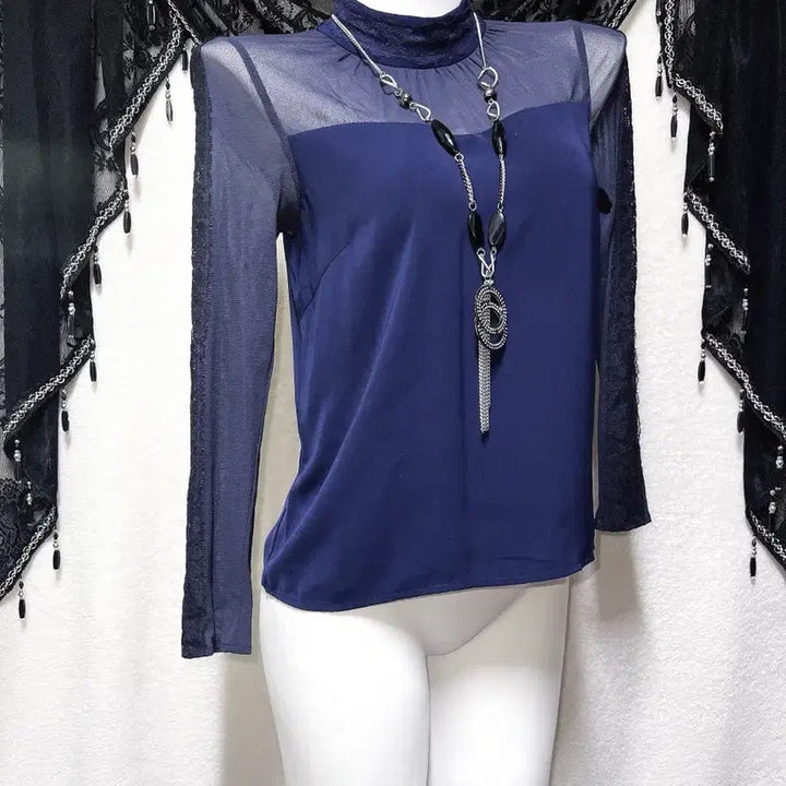 [BUNJANG] Cecil McBee Sexy See-Through Lace Blouse / 세실맥비 오네갸루 히메 섹시 시스루 레이스 블라우스 아게하 고스펑크 핀터