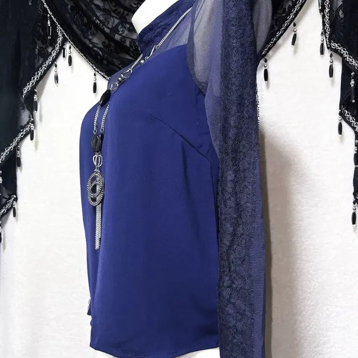 [BUNJANG] Cecil McBee Sexy See-Through Lace Blouse / 세실맥비 오네갸루 히메 섹시 시스루 레이스 블라우스 아게하 고스펑크 핀터