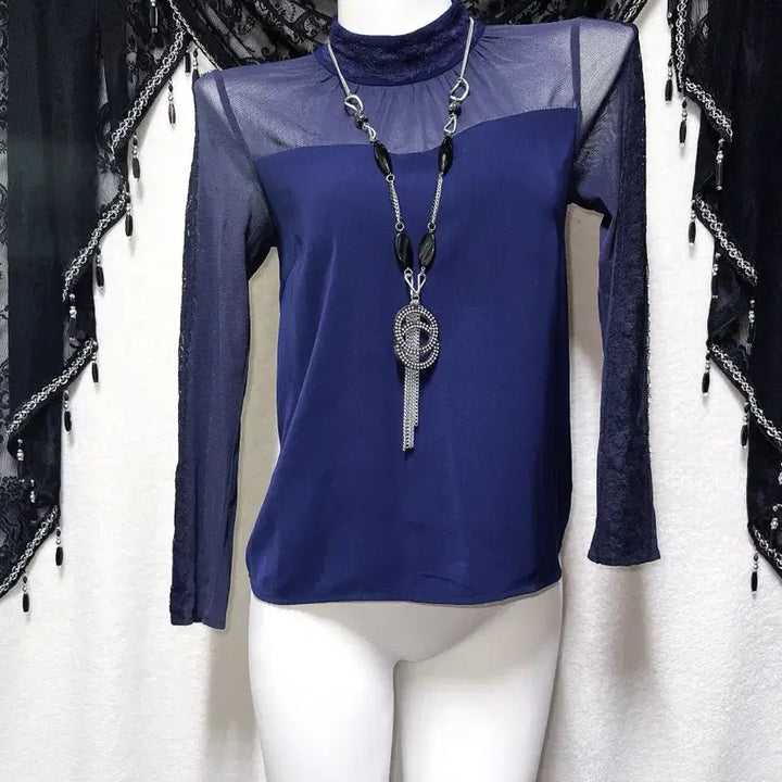 [BUNJANG] Cecil McBee Sexy See-Through Lace Blouse / 세실맥비 오네갸루 히메 섹시 시스루 레이스 블라우스 아게하 고스펑크 핀터