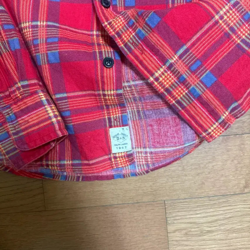 [BUNJANG] Denim &amp; Supply Ralph Lauren Red Checkered Shirt / 데님앤서플라이 랄프로렌 레드 체크 셔츠