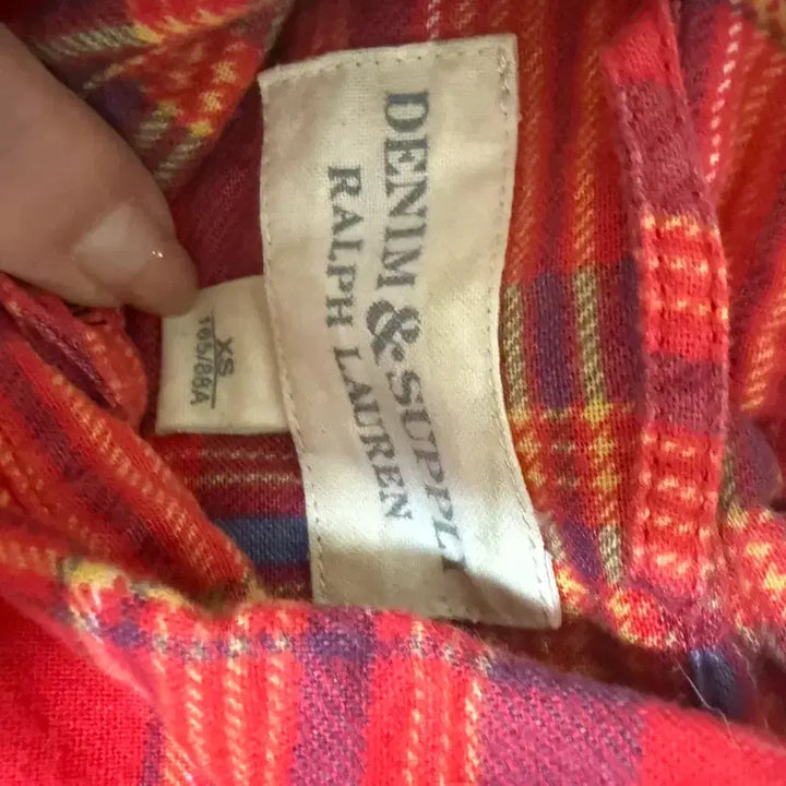 [BUNJANG] Denim &amp; Supply Ralph Lauren Red Checkered Shirt / 데님앤서플라이 랄프로렌 레드 체크 셔츠
