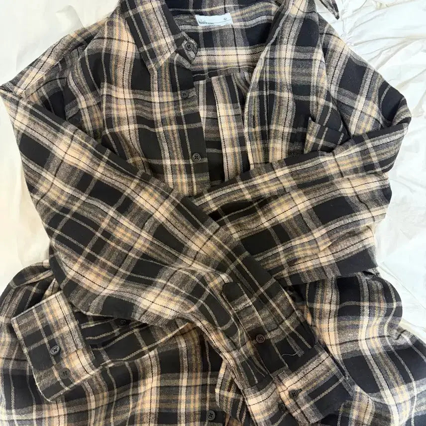 [BUNJANG] Musinsa Checkered Shirt / 무신사 체크 남방 셔츠