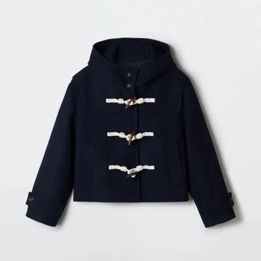 [BUNJANG] Spao Short Duffle Coat Navy M / 스파오 숏떡볶이코트 네이비 M