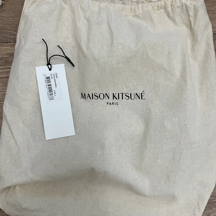 [BUNJANG] Maison Kitsune Bucket Bag / 메종키츠네 블랙 버킷백 정품 더스트백O 상태좋음