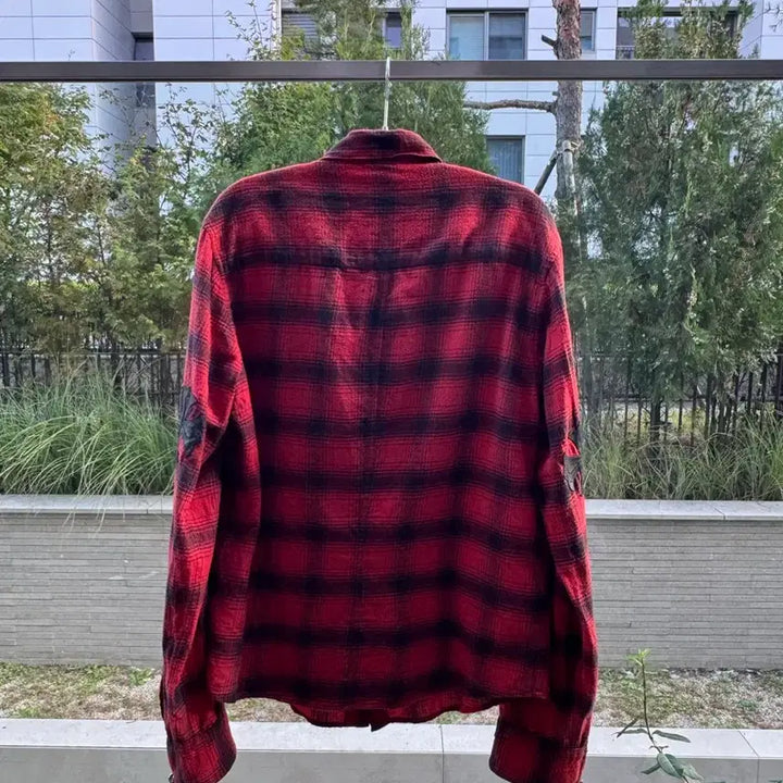 [BUNJANG] Chrome Hearts Leather Patch Shirt / 크롬하츠 가죽패치 셔츠 급처