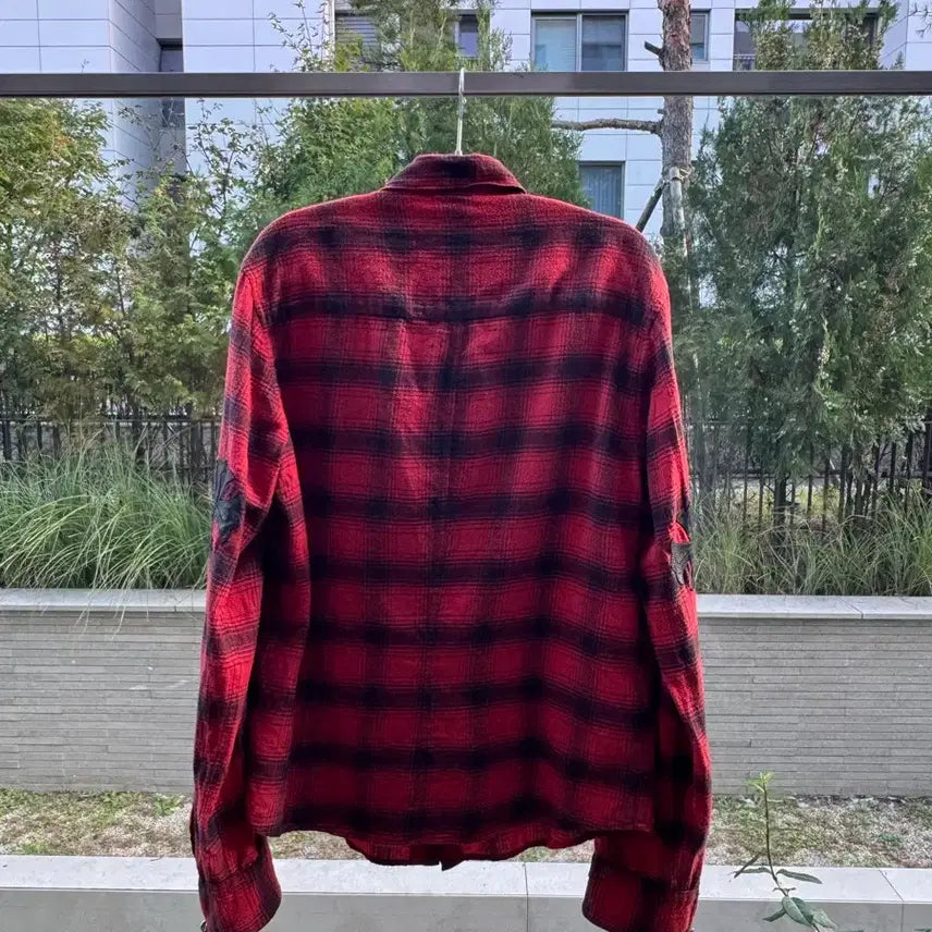 [BUNJANG] Chrome Hearts Leather Patch Shirt / 크롬하츠 가죽패치 셔츠 급처