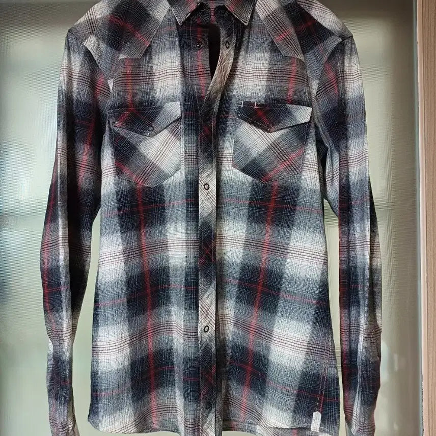[BUNJANG] Balmain Cowboy Flannel Check Shirt / Balmain 2010 AW 발망 카우보이 셔츠 데카르넹 플란넬 체크셔츠