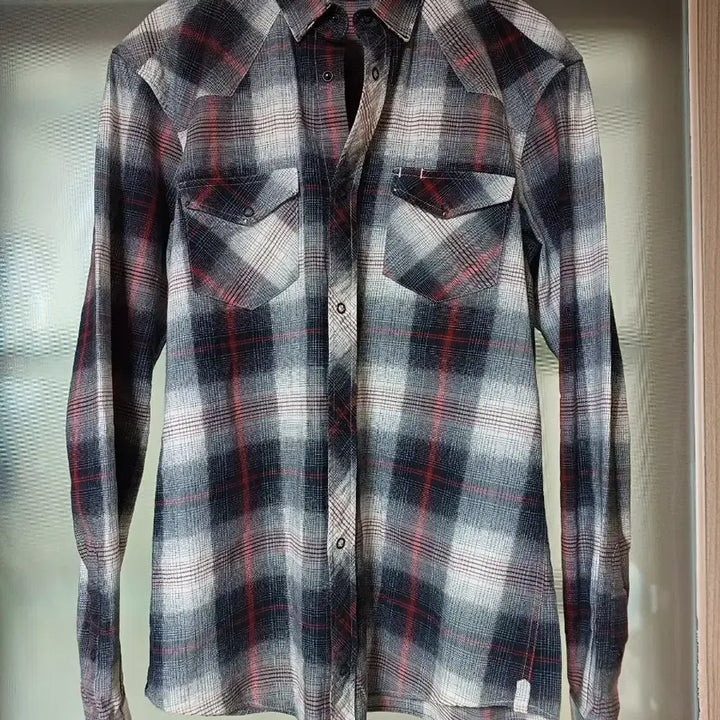 [BUNJANG] Balmain 2010 AW "Decarnin Era" Cowboy Flannel Checkered Shirt / Balmain 2010 AW 발망 카우보이 셔츠 데카르넹 플란넬 체크셔츠