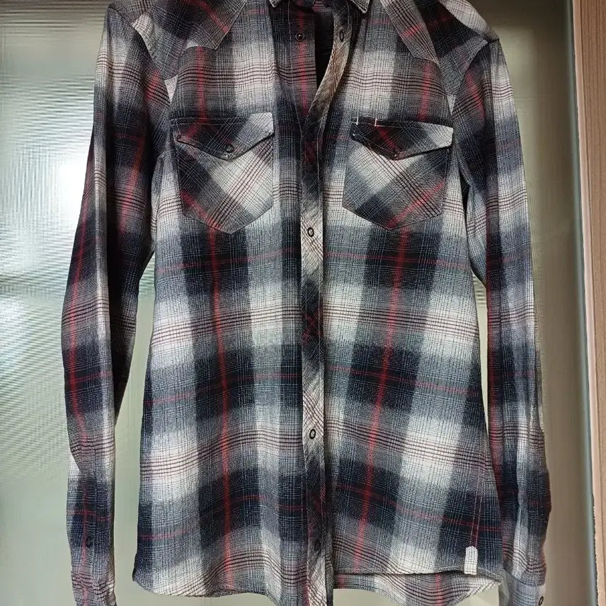 [BUNJANG] Balmain Cowboy Flannel Check Shirt / Balmain 2010 AW 발망 카우보이 셔츠 데카르넹 플란넬 체크셔츠