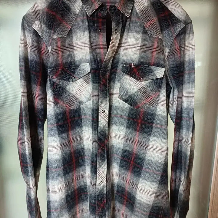 [BUNJANG] Balmain Cowboy Flannel Check Shirt / Balmain 2010 AW 발망 카우보이 셔츠 데카르넹 플란넬 체크셔츠