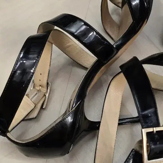 [BUNJANG] Jimmy Choo Summer Sandals Heels 37.5 / 지미 추 여름 샌들 힐 245 미리 37 반 정품