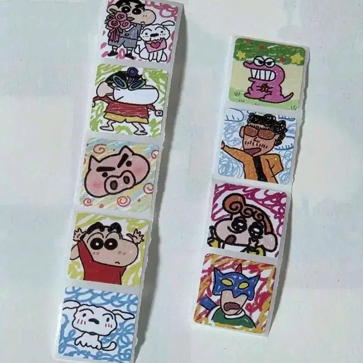 [BUNJANG] Crayon Shin-chan Mini Roll Sticker Set / [1set=100원] 짱구 크레용 롤스티커 미니 포용 다꾸 마감용