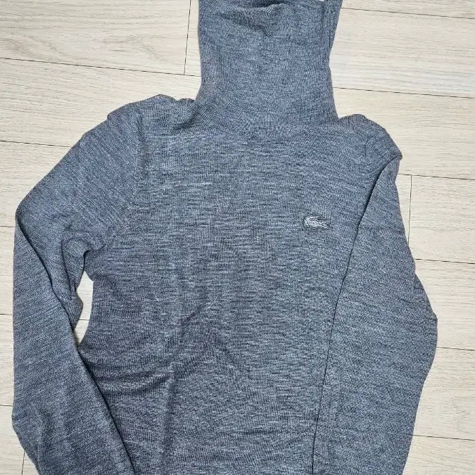 [BUNJANG] Lacoste Gray Wool Turtleneck Sweater / (34)라코스테 그레이 목폴라(울 100%)