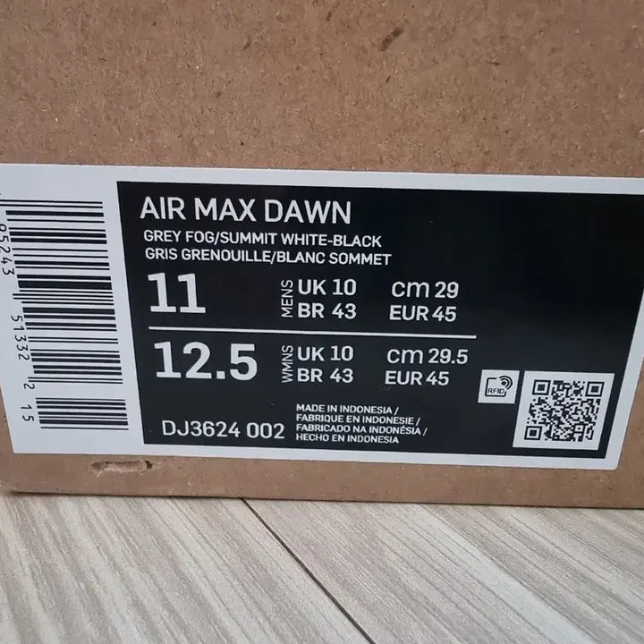 [BUNJANG] Nike Air Max Dawn Gray 290mm / 나이키 에어 맥스 던 그레이 290mm 새상품