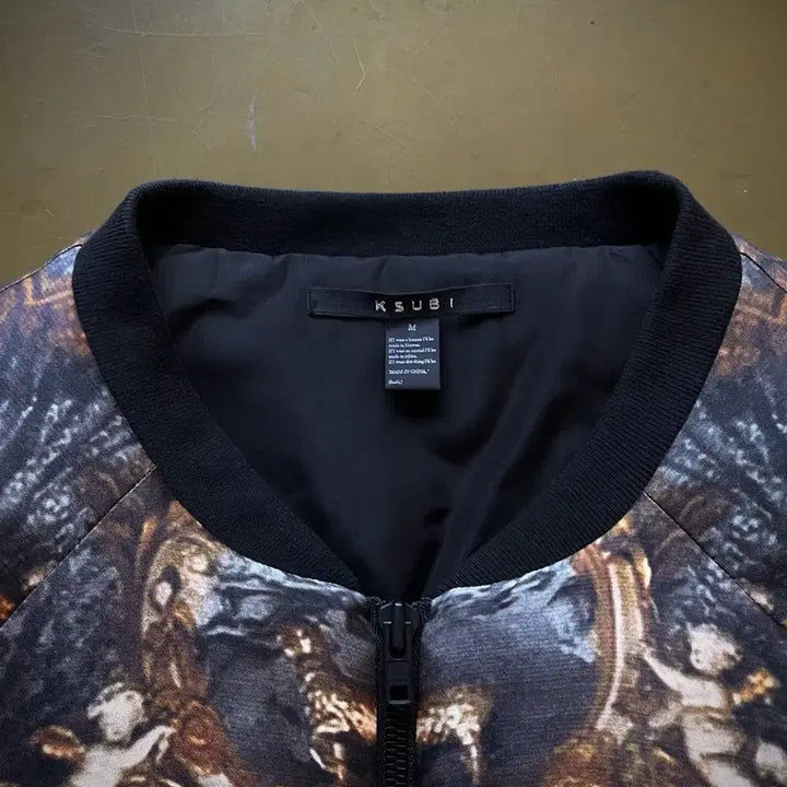 [BUNJANG] XG Ksubi Baroque Graphic Pattern Oversized Bomber Jacket / KSUBI 수비 아카이브 바로크 그래픽 패턴 오버사이즈 봄버 블루종 자켓