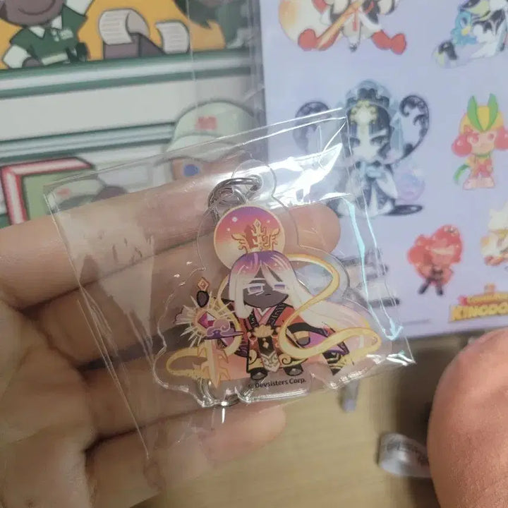 [BUNJANG] Cookie Run Kingdom Twilight Dark Choco Cookie Keyring / 쿠키런 킹덤 이달의 굿즈 황혼 닼카 키링