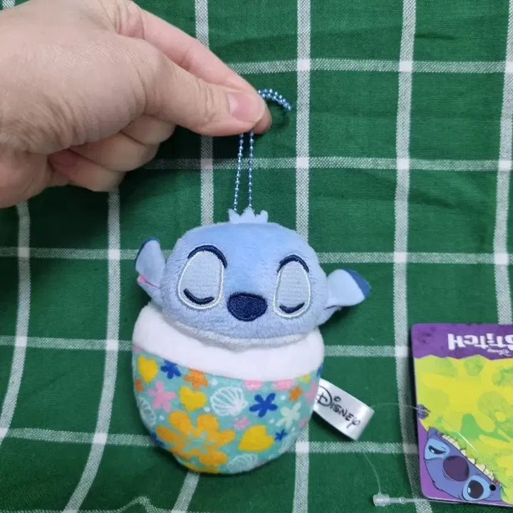 [BUNJANG] Stitch Doll Keychain / 이불 덮은 스티치 인형키링
