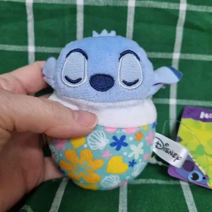 [BUNJANG] Stitch Doll Keychain / 이불 덮은 스티치 인형키링