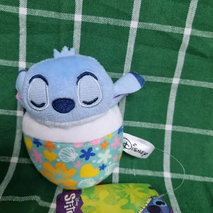[BUNJANG] Stitch Doll Keychain / 이불 덮은 스티치 인형키링