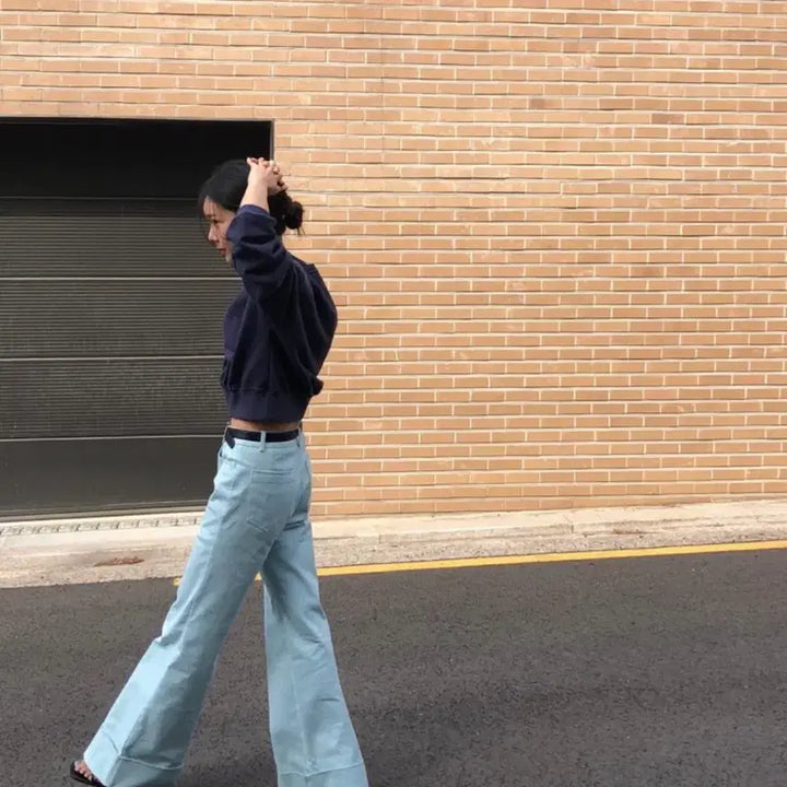 [BUNJANG] Nandle Second Turnup Pants (Black, M) / Nandle Our second turnup pants(블랙M)
