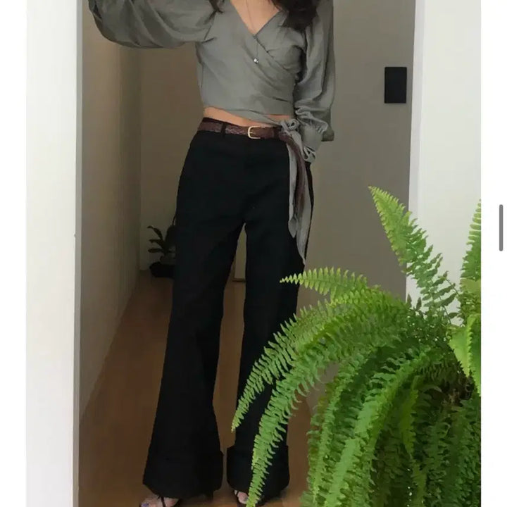 [BUNJANG] Nandle Second Turnup Pants (Black, M) / Nandle Our second turnup pants(블랙M)